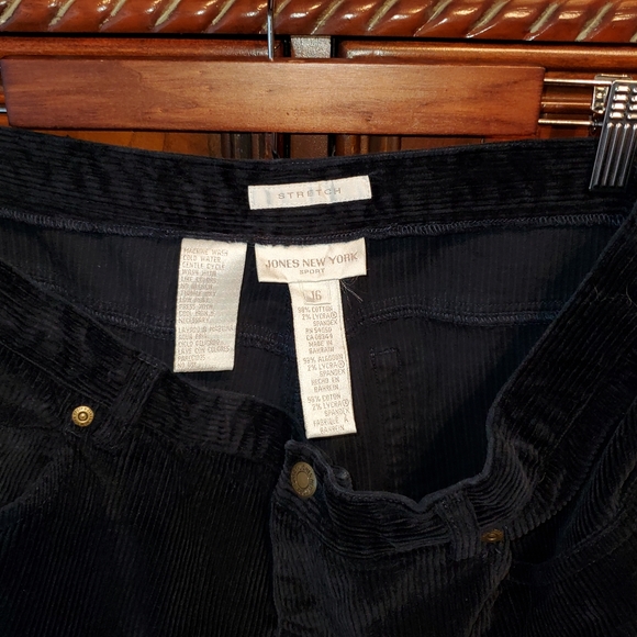 JONES NY Sport blue wide wale cord jeans 16 - Picture 5 of 5